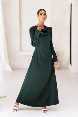 Amaya Tie-Waist Maxi - Emerald