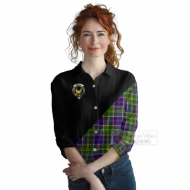 Arnott Tartan Women's Casual Shirt with Family Crest and Military Logo Style