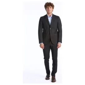 Baldinini Trend Gray Wool Men Suit