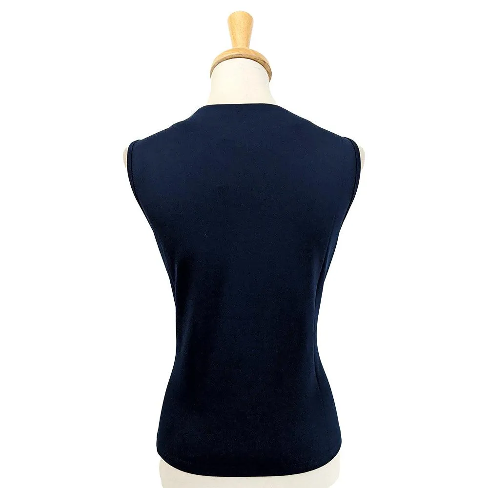 Banned Head Over Heels Top in Midnight Blue