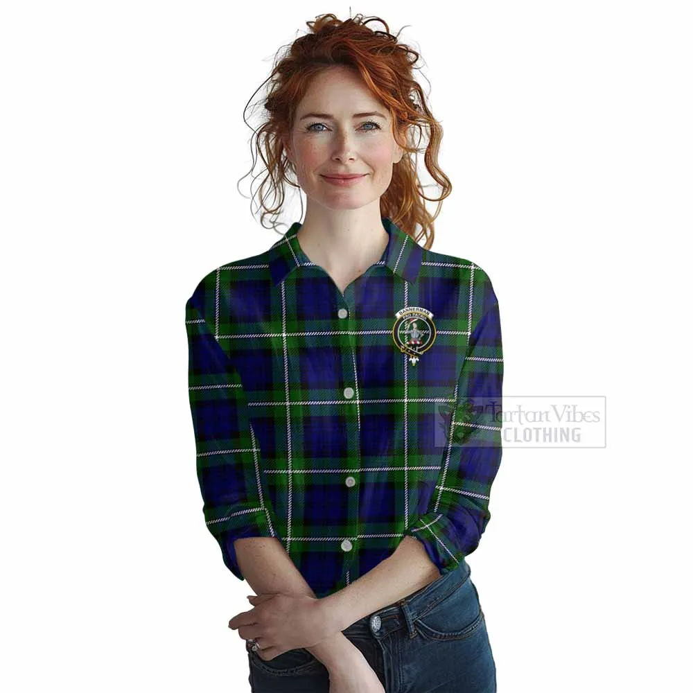 Bannerman Tartan Women's Casual Shirt with Family Crest DNA In Me Style