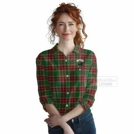 Baxter Tartan Women's Casual Shirt with Family Crest DNA In Me Style