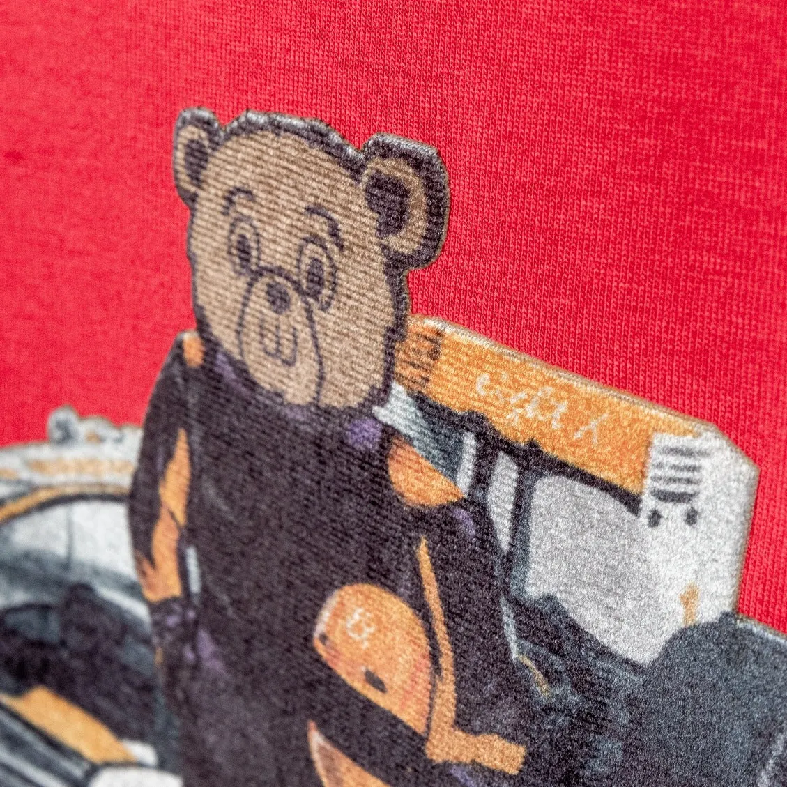 Bear Turismo Graphic T-Shirt - Red