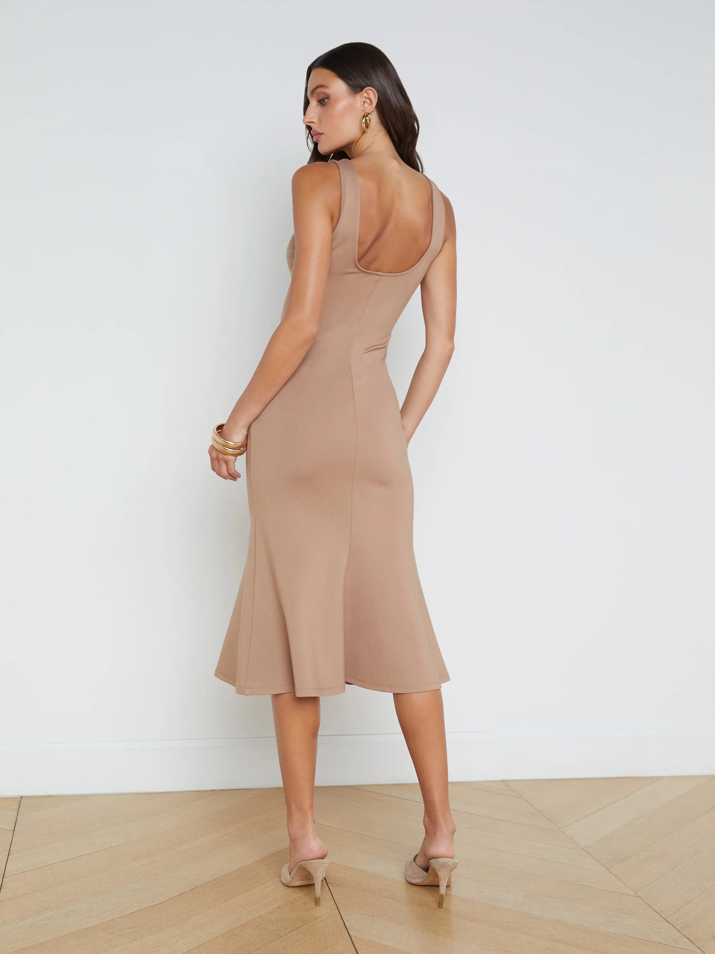 Bisous Flared Midi Dress