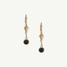 Black Flora Earrings