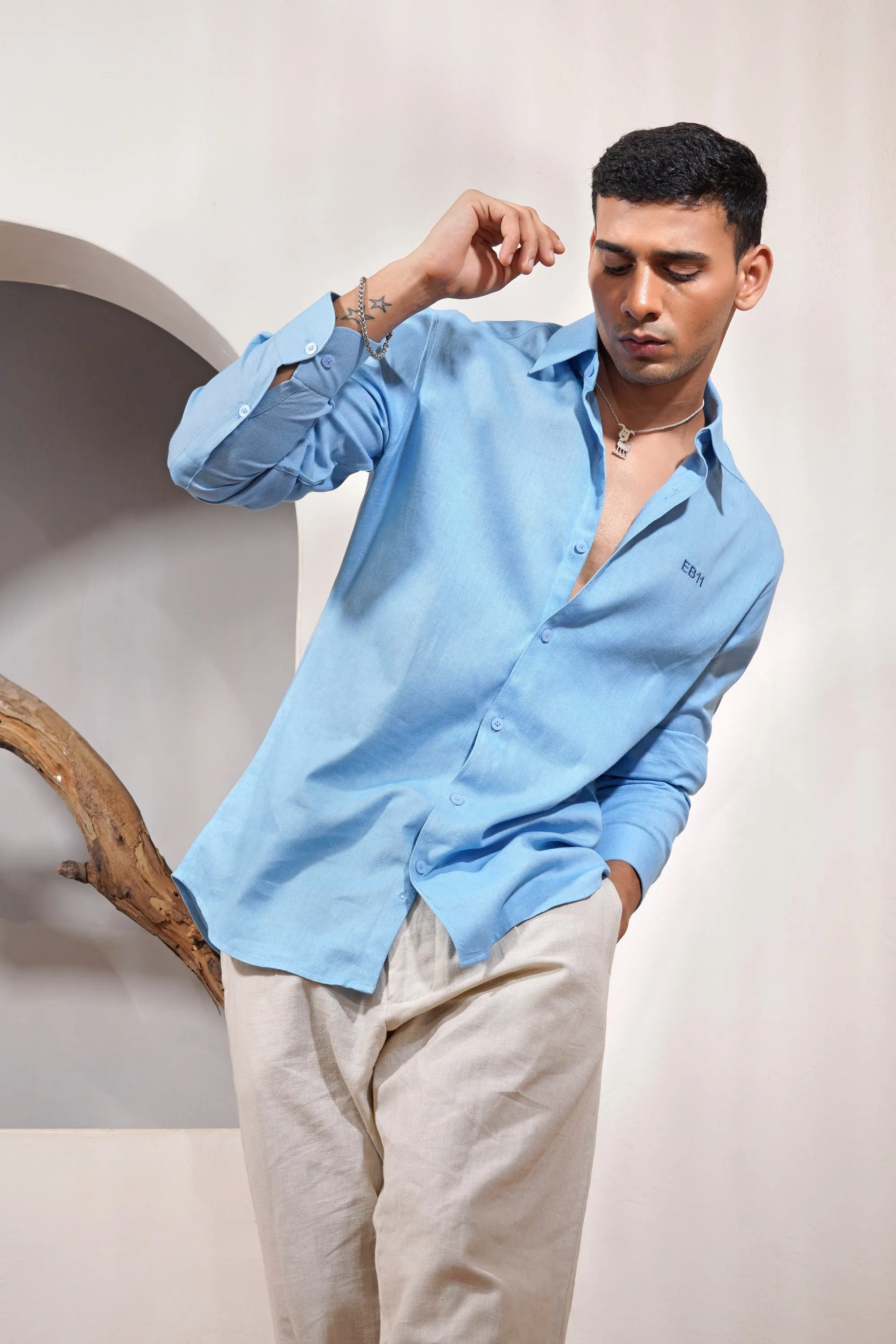 Blue Lagoon - Linen Shirt