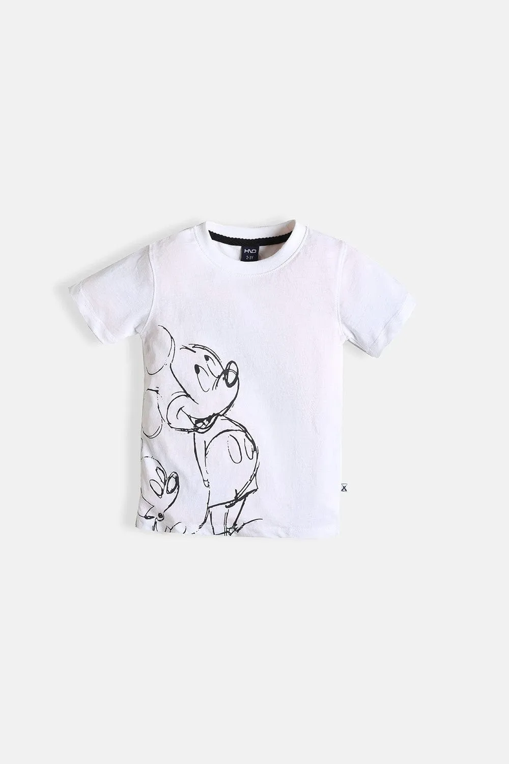 Boys Micky Graphic Printed T-Shirt