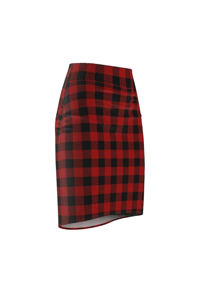 Buffalo Plaid Women's Pencil Skirt