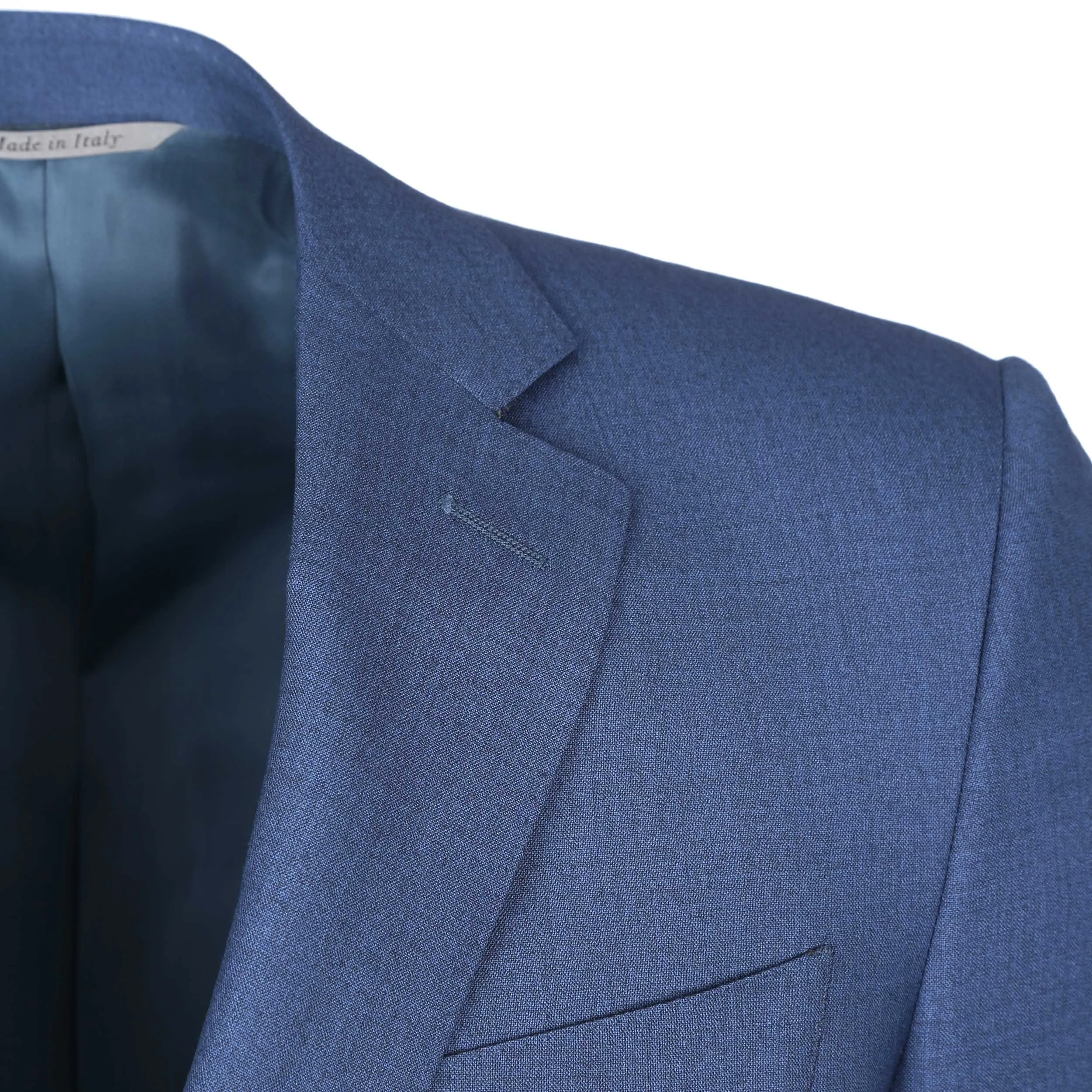 Canali Notch Lapel Milano Suit in Denim Blue