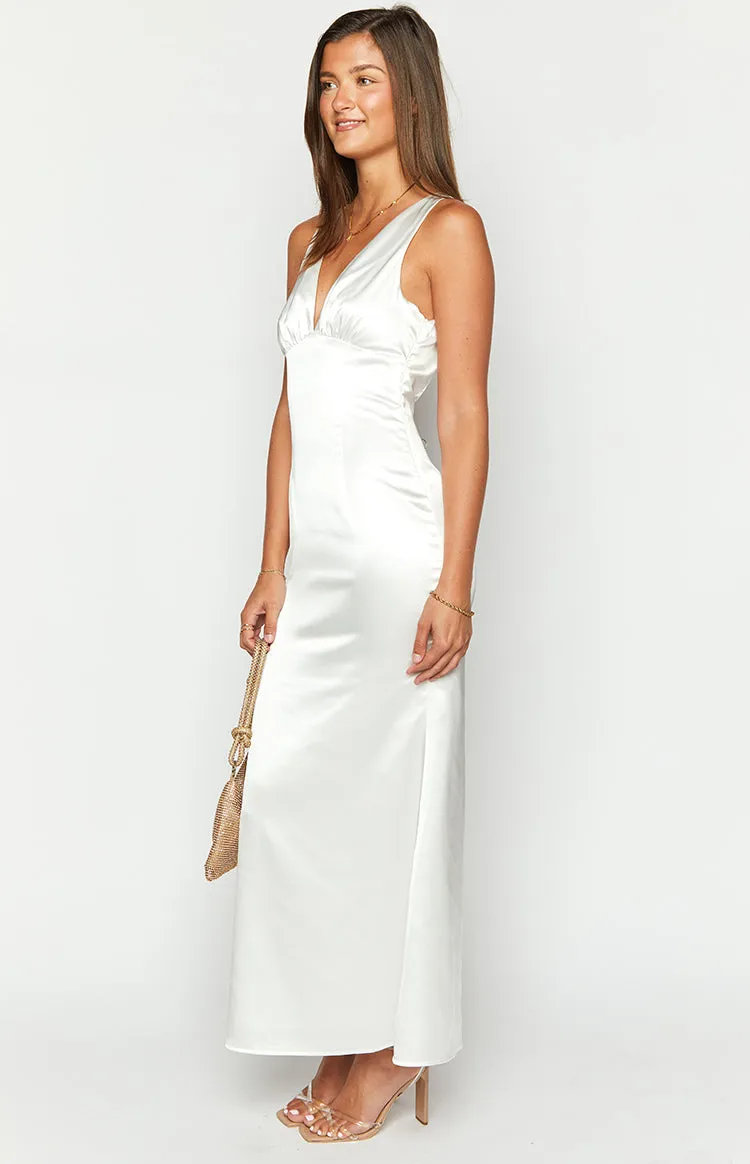 Clara White Maxi Dress