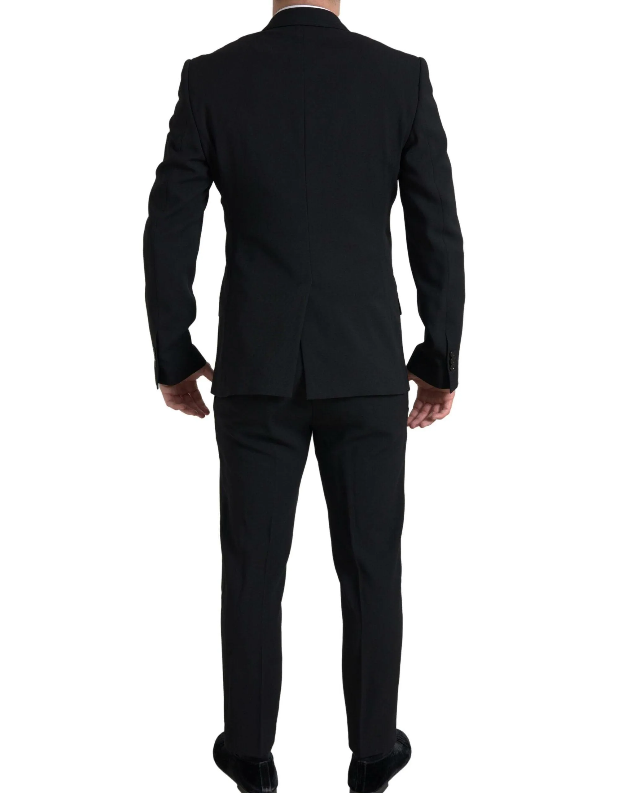 Dolce & Gabbana Black 2 Piece Double Breasted SICILIA Suit