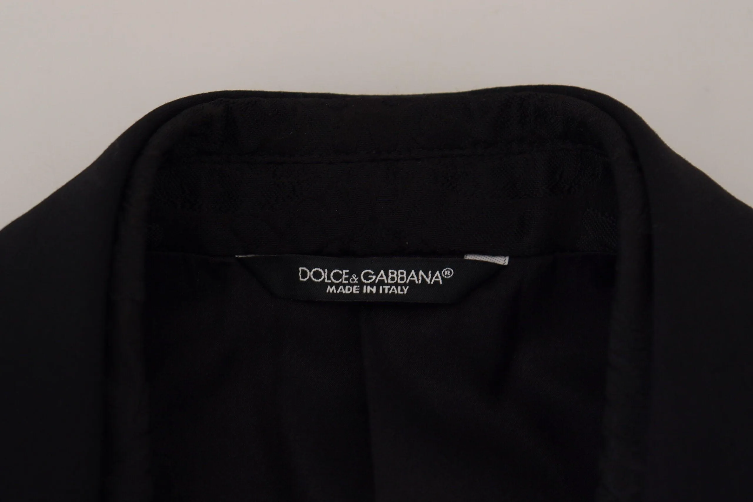 Dolce & Gabbana Black Polyester Men 2 Piece MARTINI Suit