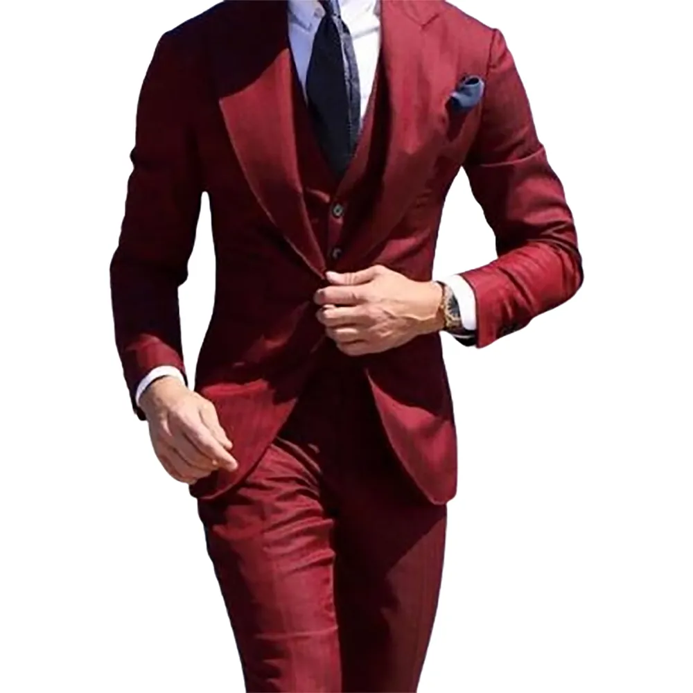 Funki Buys | Suits | Men's 3 Pcs Slim Fit Formal Wedding Suits