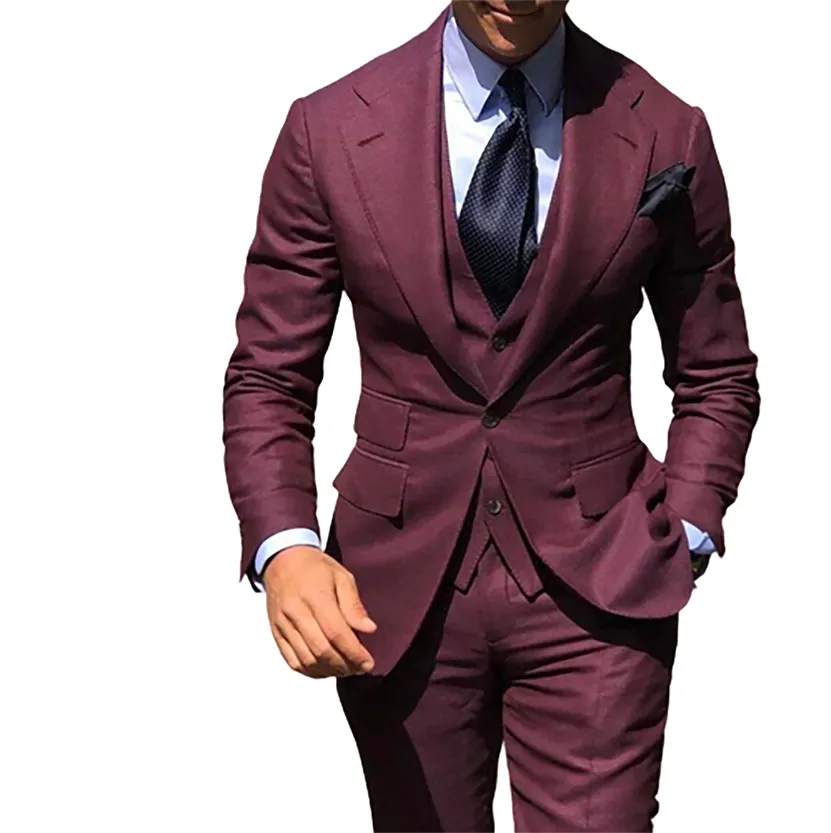 Funki Buys | Suits | Men's 3 Pcs Slim Fit Formal Wedding Suits