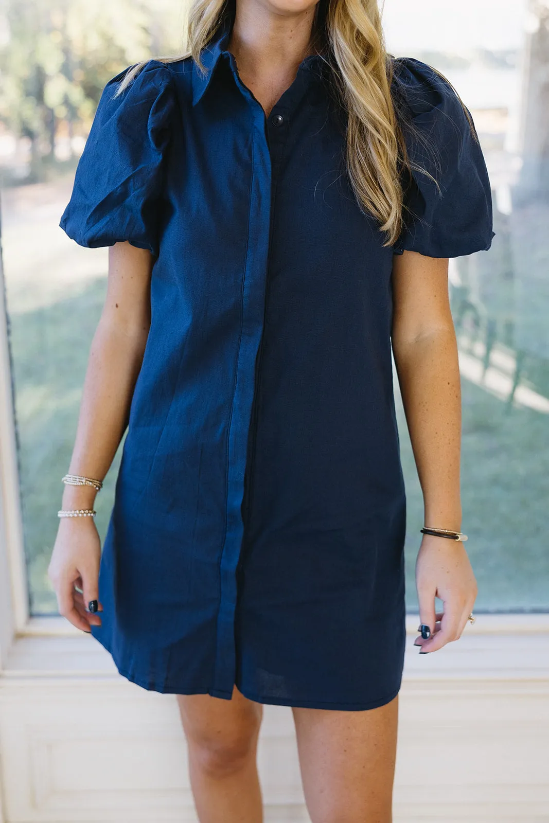 Giada Mini Dress - Navy