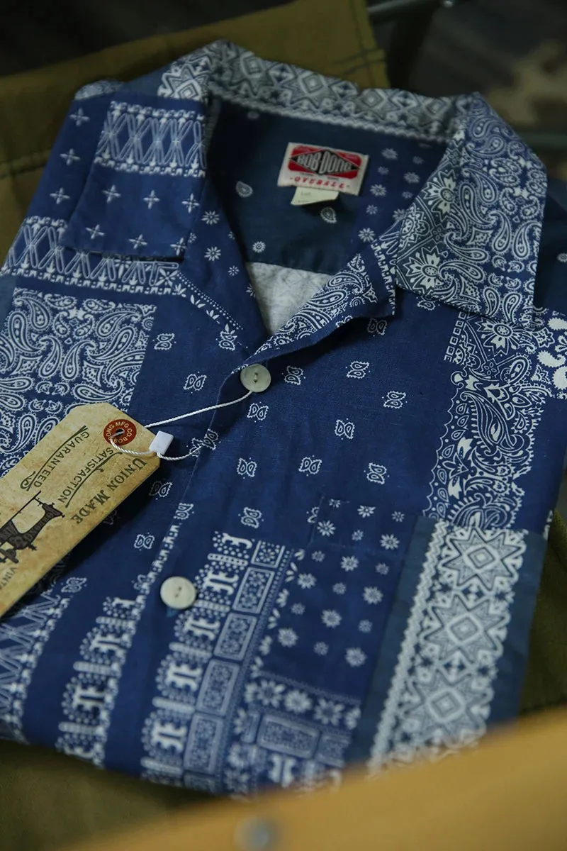 Indigo Paisley Camp Shirts Vintage Totem Hawaiian Shirt