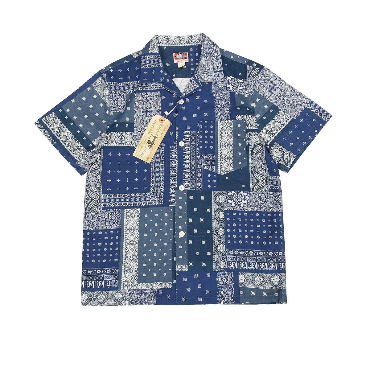 Indigo Paisley Camp Shirts Vintage Totem Hawaiian Shirt