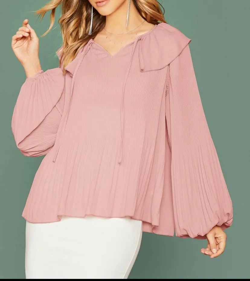 Lantern Sleeve Top