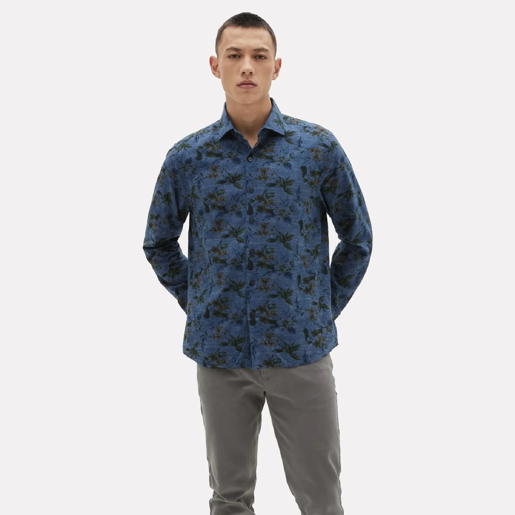 Lexington Long Sleeve Woven Shirt / Navy