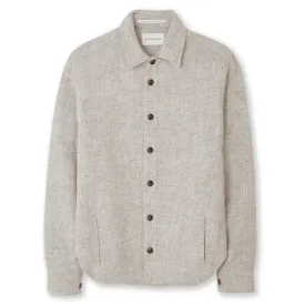 Light Grey Dexter Wool Overshirt