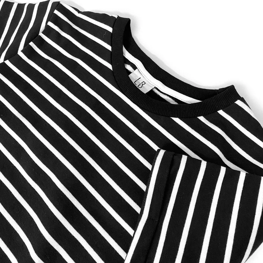 Little Bipsy Women's Swoop Dress - Black Stripes