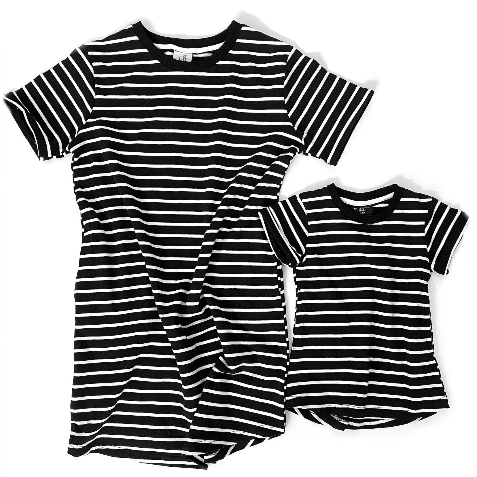 Little Bipsy Women's Swoop Dress - Black Stripes