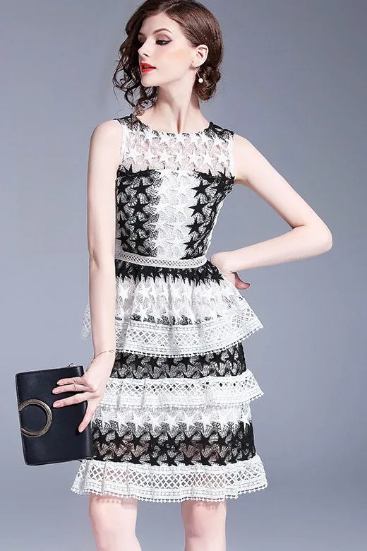 Little Star Lace Layered Dress