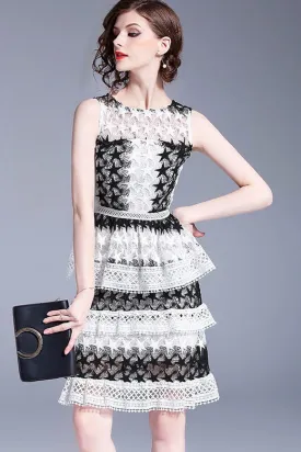 Little Star Lace Layered Dress