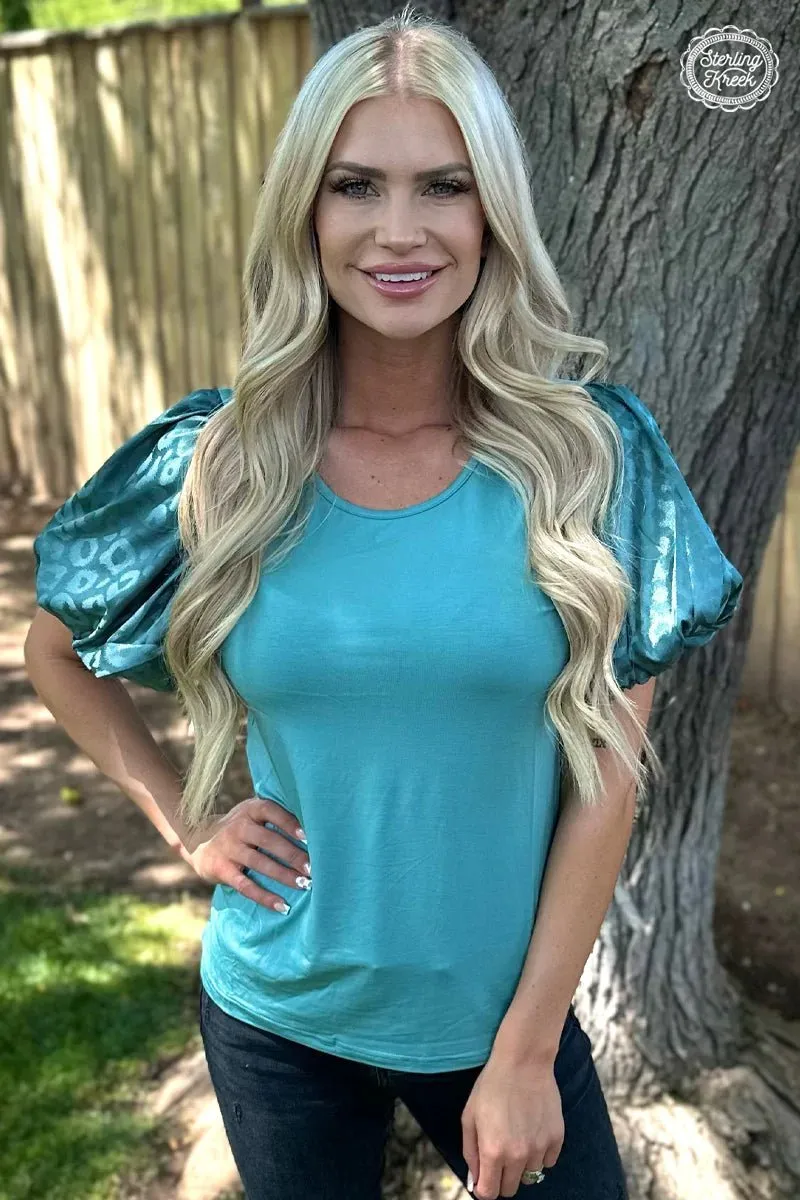 Louisiana Woman Top Teal*