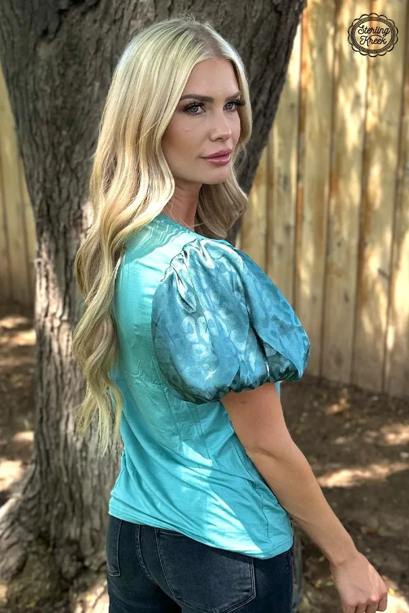 Louisiana Woman Top Teal*