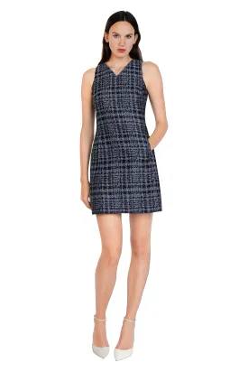 Maxine Jacquard V-Neck Dress