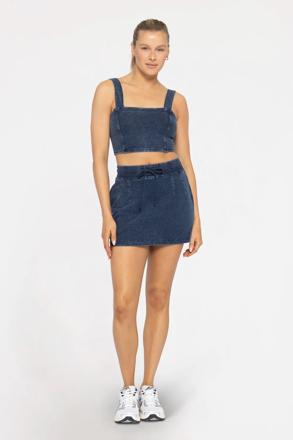 Mono B Mineral Wash Crop Top