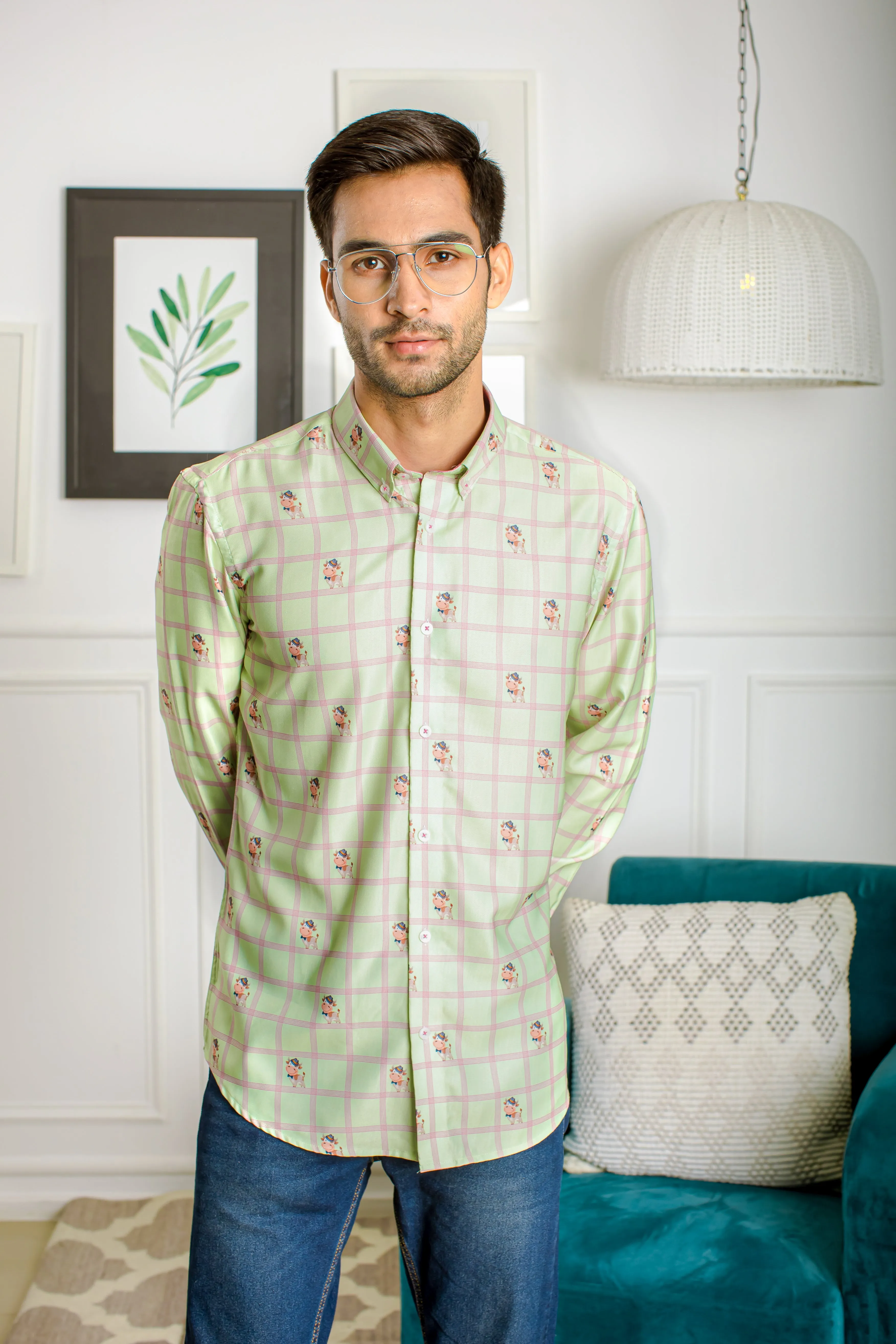 Mr. Moo Over - Cotton Twill Shirt