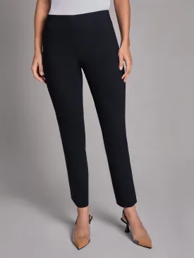 Petite Pull-On Straight Leg Pants, Stretch Twill