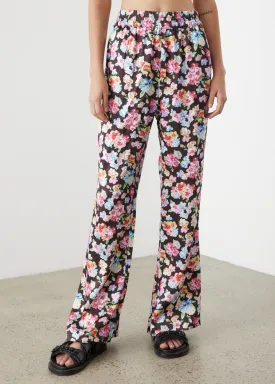 Printed Satin Pants