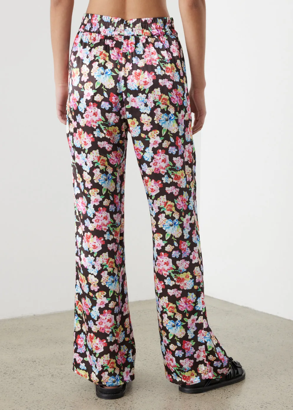 Printed Satin Pants