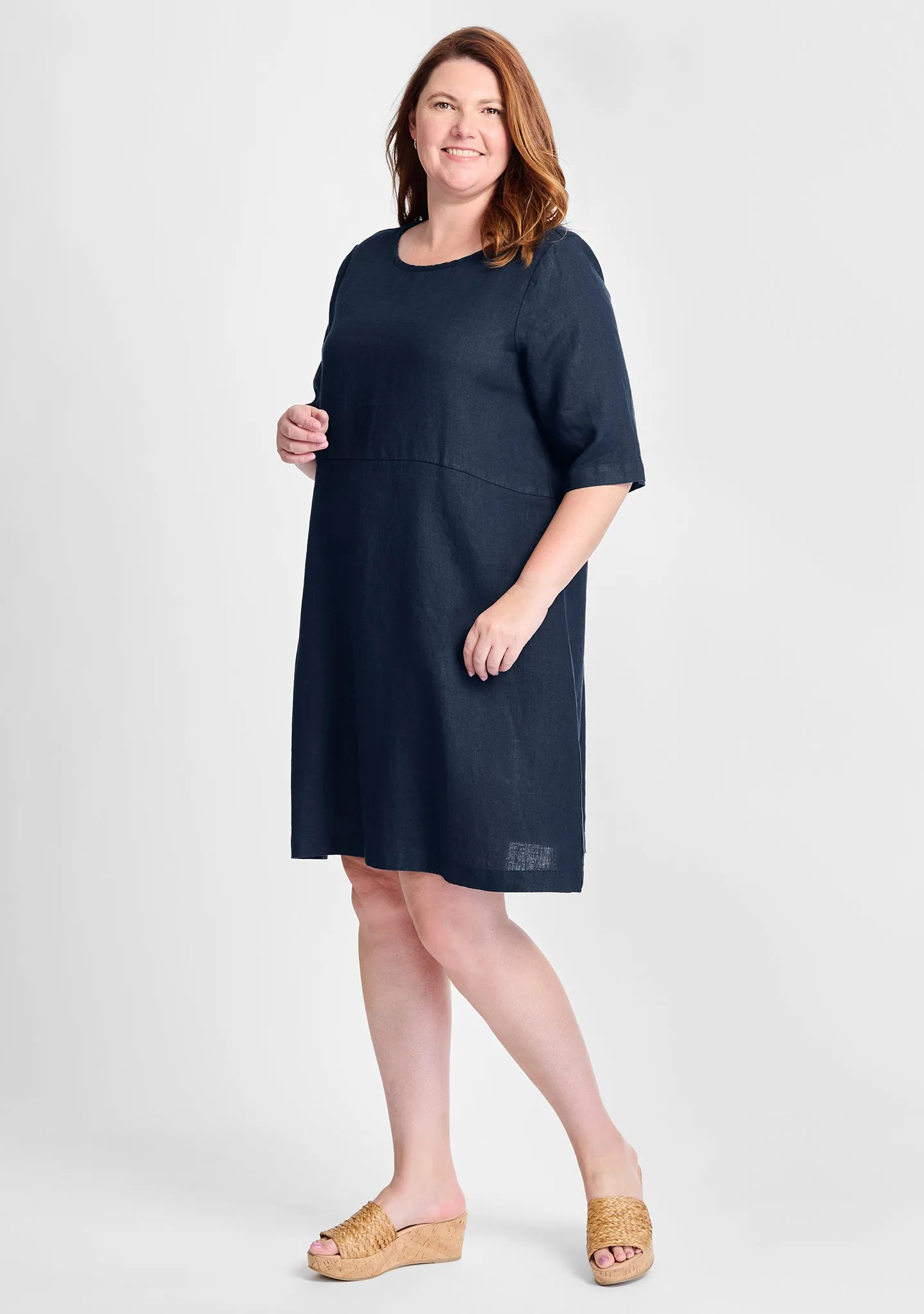 Simple Dress - Linen Shift Dress - FINAL SALE