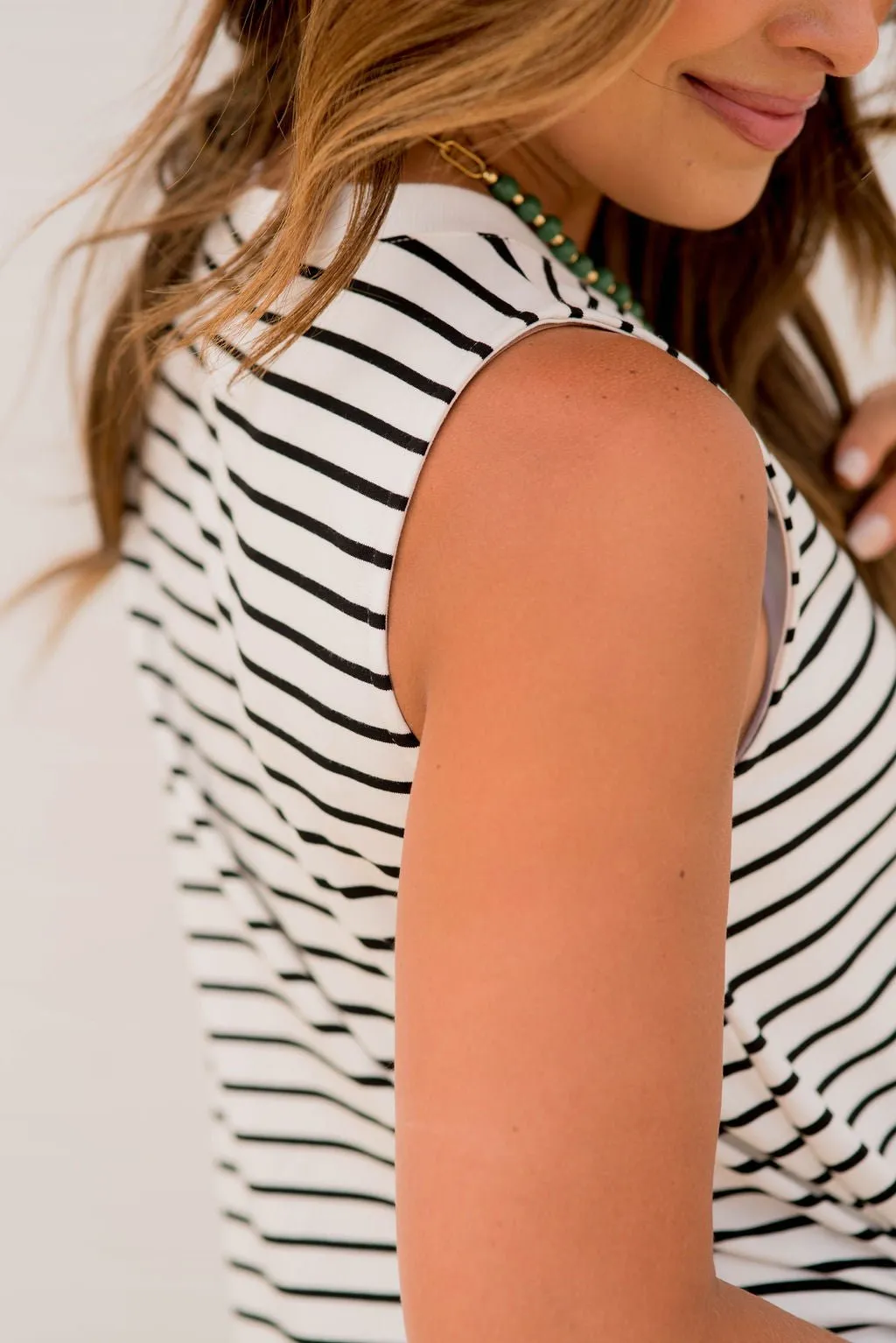 Simple Striped Tank Dress