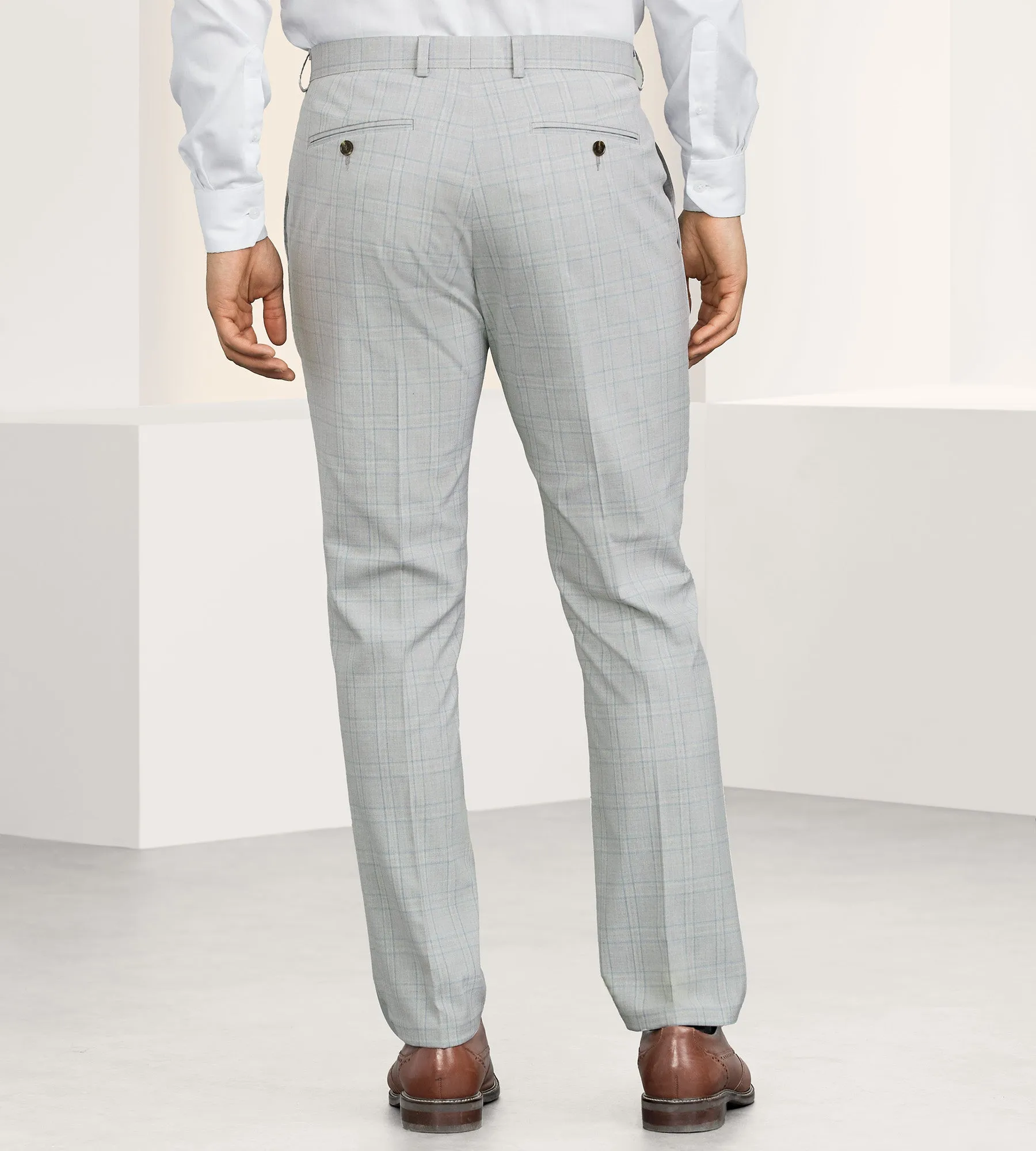 Slim Fit Check Suit Separate Pants