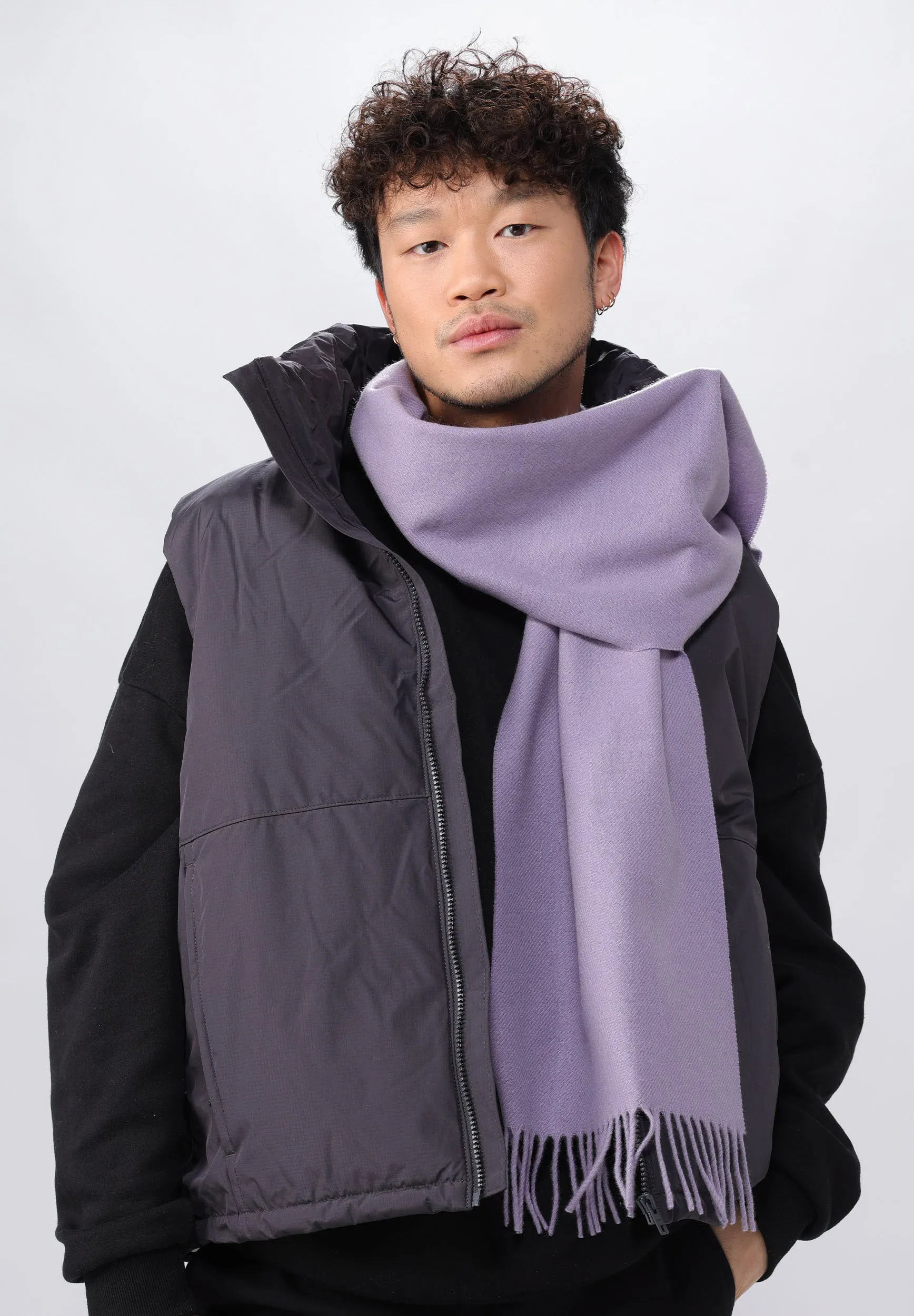 Solid Cashmere Woven Scarf