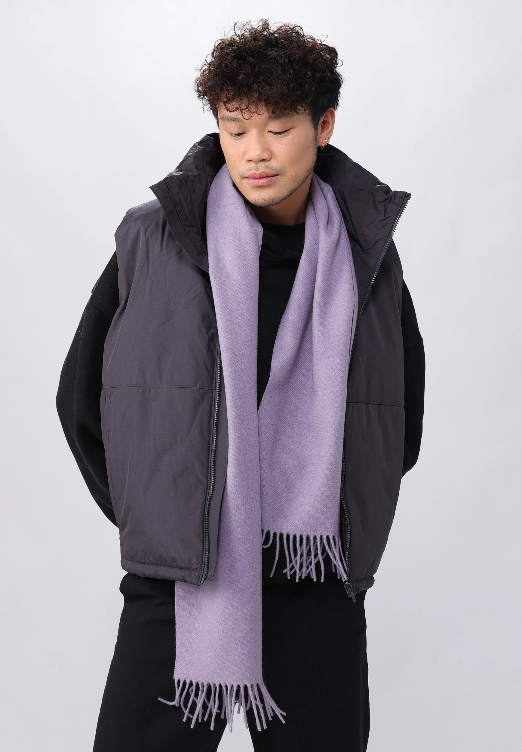 Solid Cashmere Woven Scarf