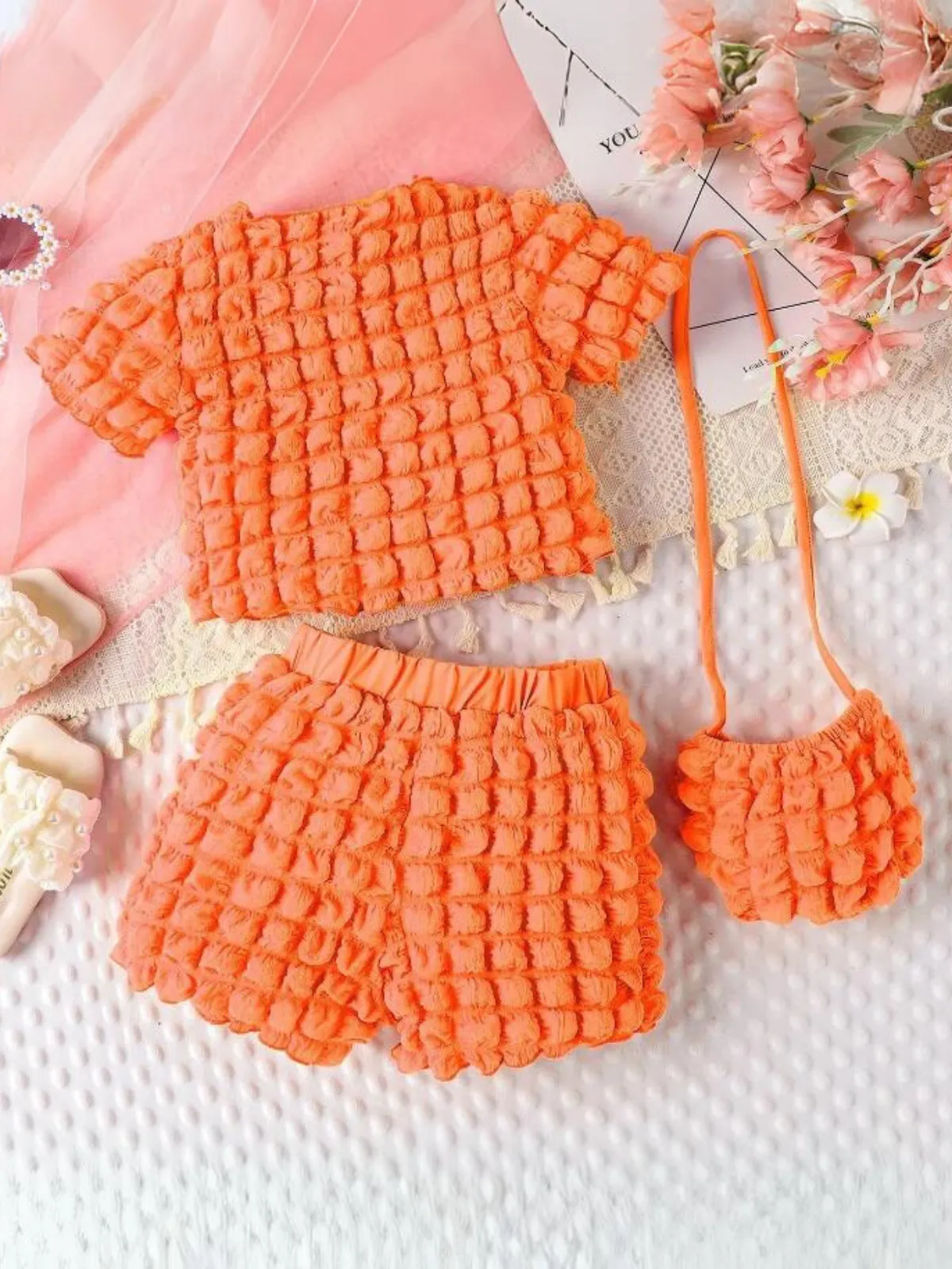 Sunny Playdates 3pc Puffy Short Set