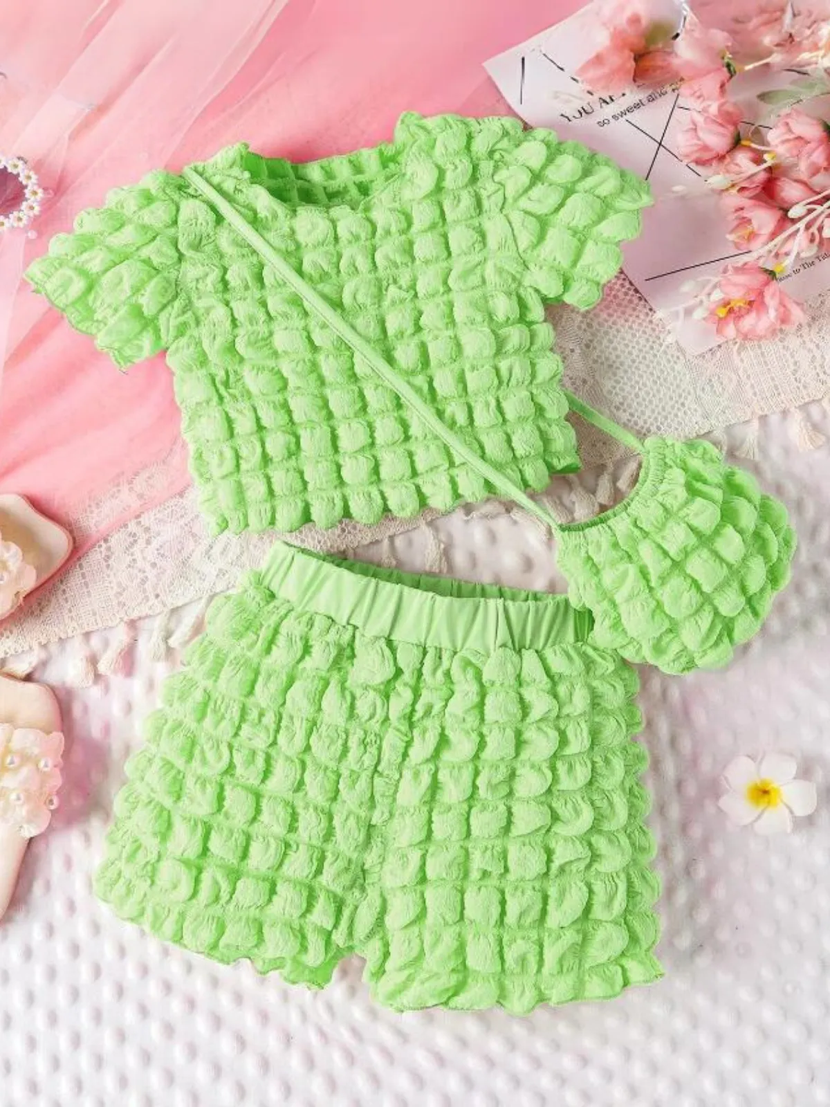 Sunny Playdates 3pc Puffy Short Set