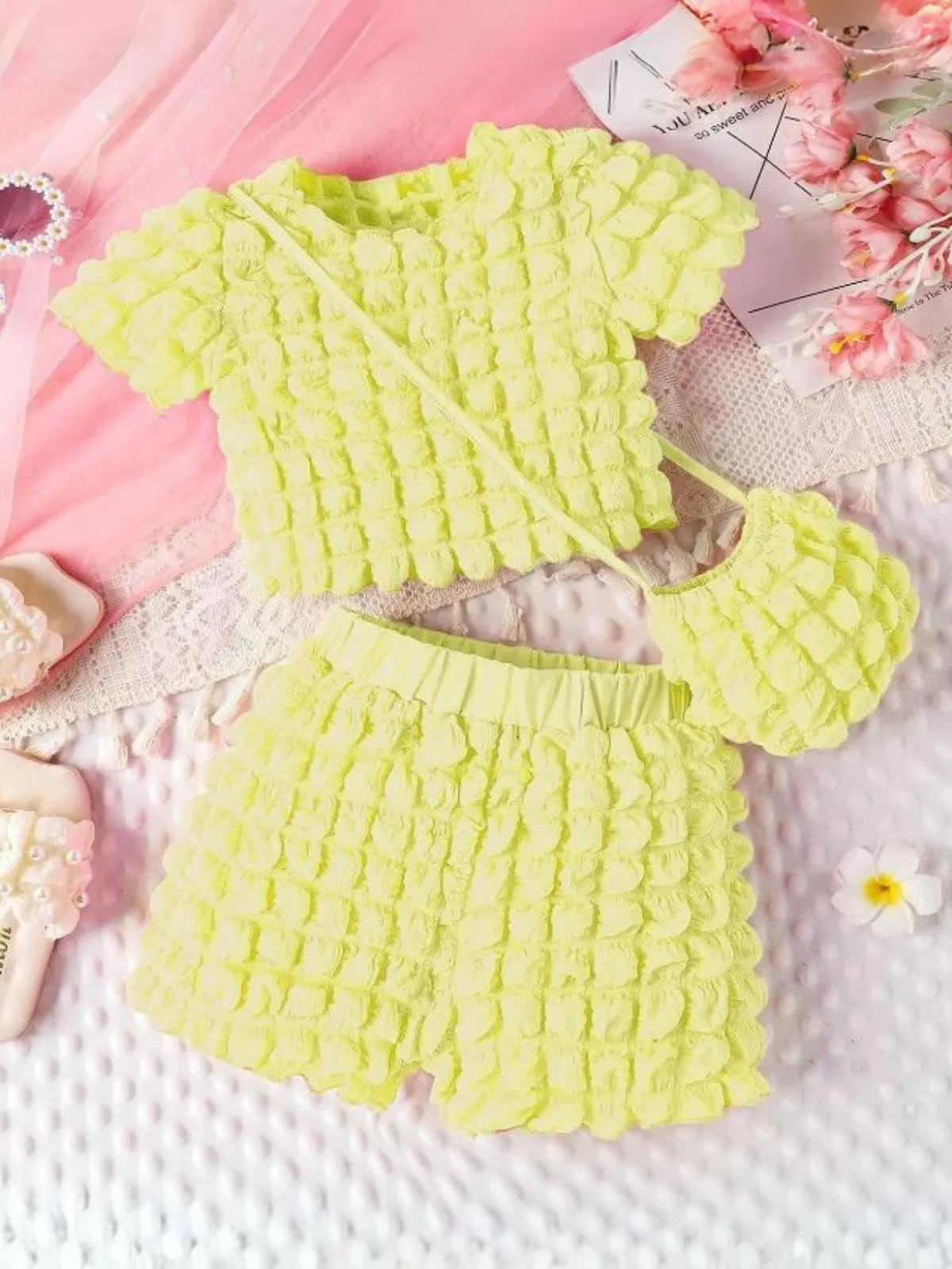 Sunny Playdates 3pc Puffy Short Set