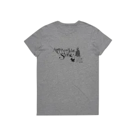 Vintage Collection / Logo / Women's Grey T-shirt