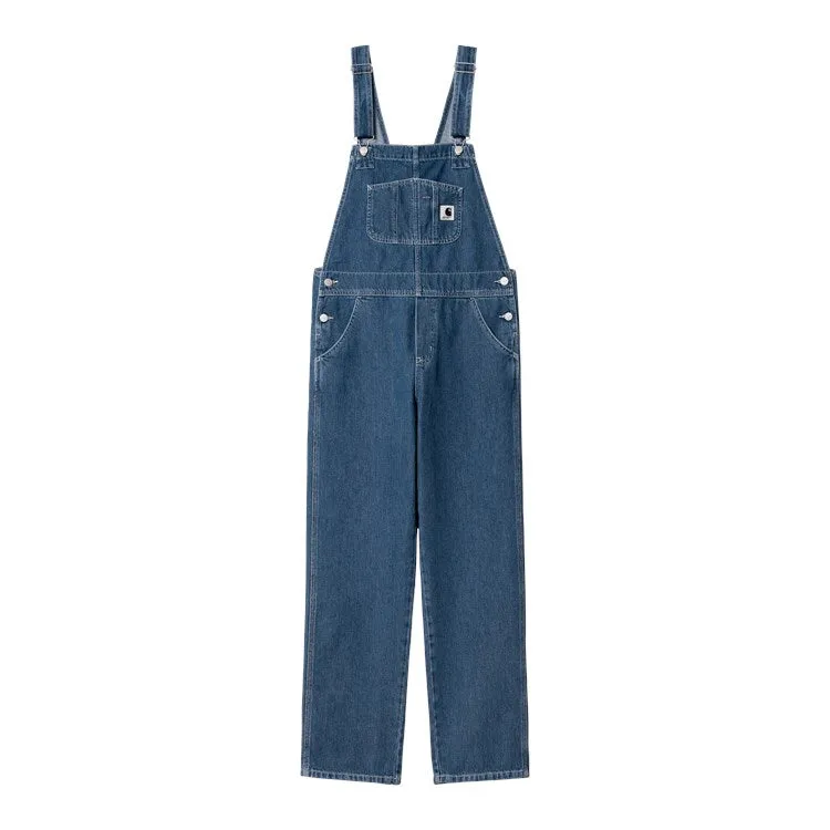 W' BIB OVERALL STRAIGHT / CARHARTT WIP / BLUE STONE WASHED