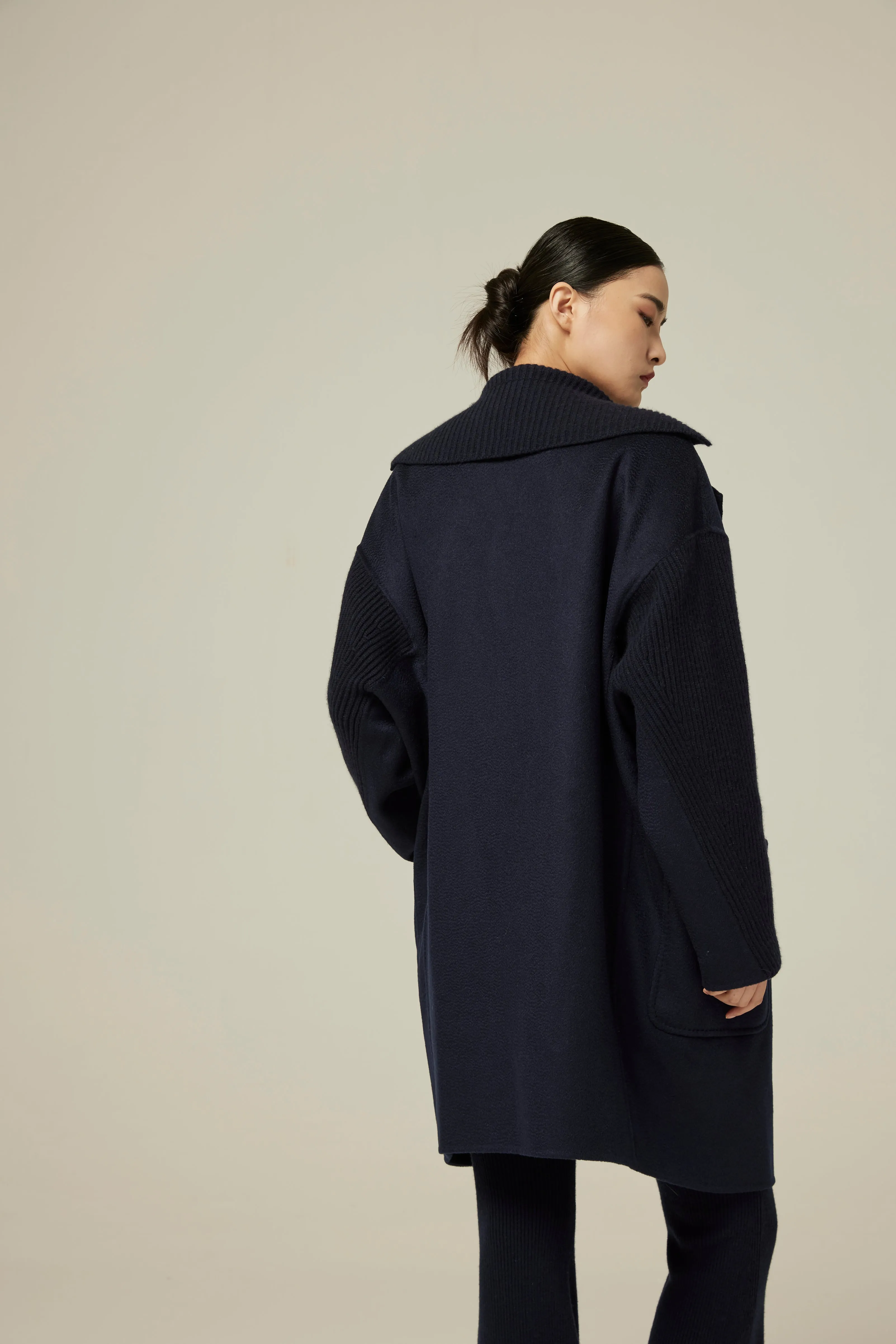 Women's two-sided cashmere coat